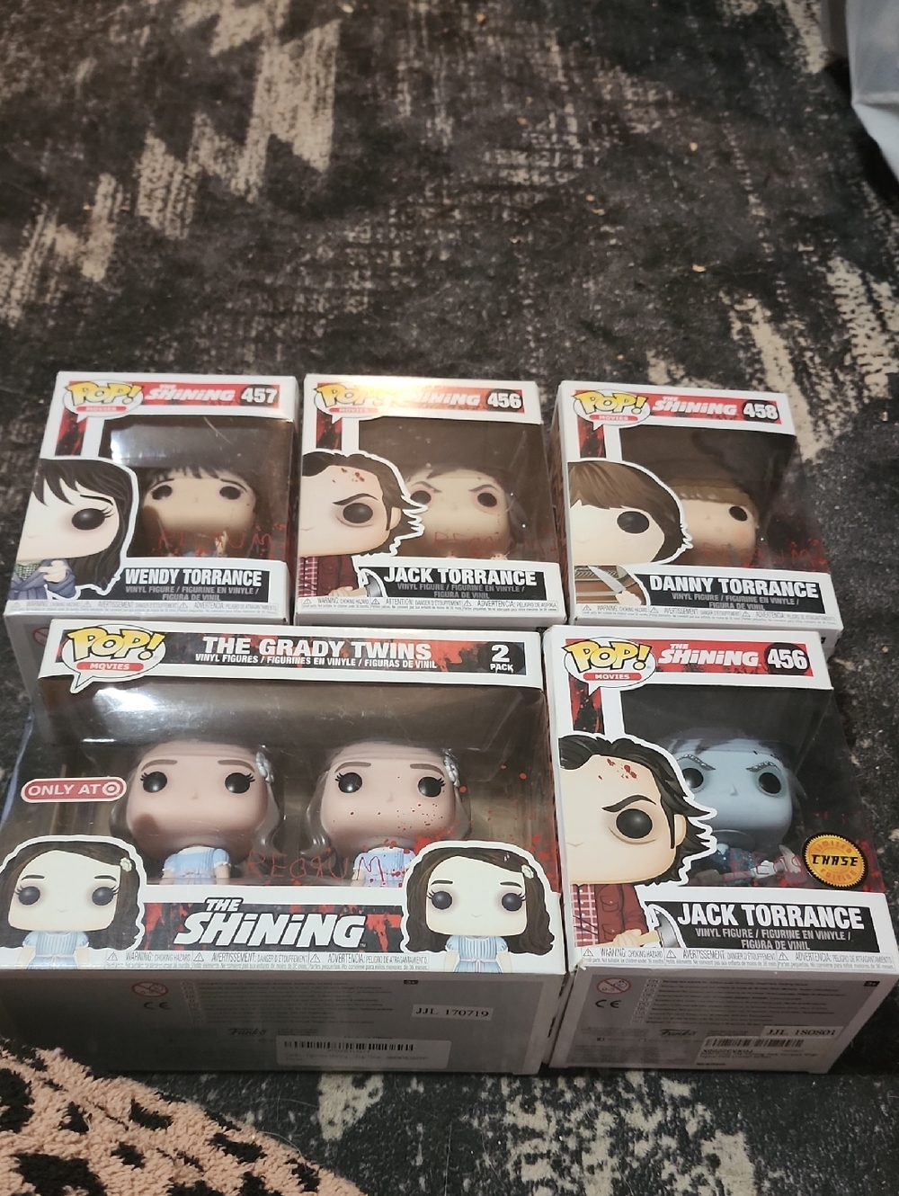 Funko Pop! The Shining Set - White, Black, Red, Blue, Brown